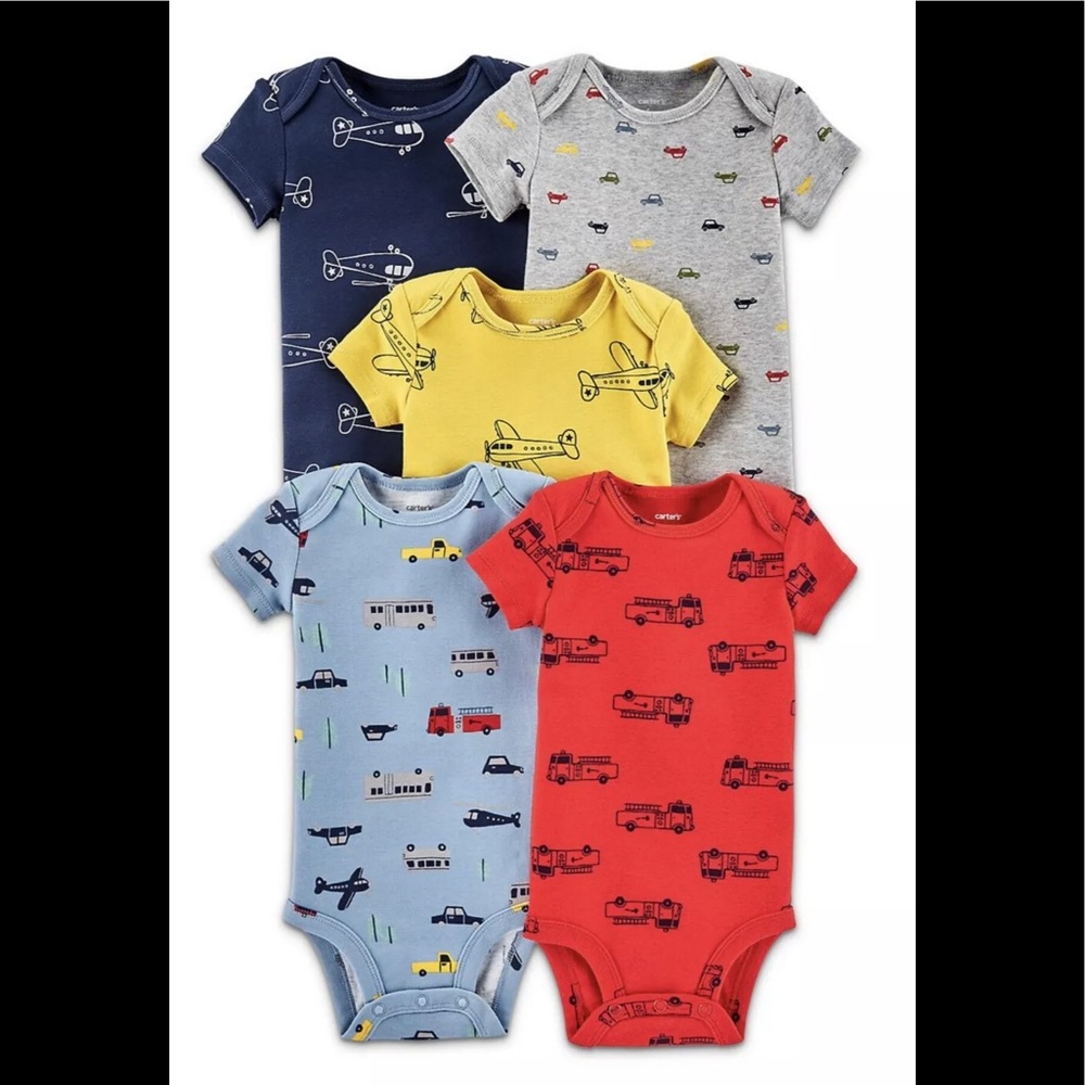 Carter's Baby 5-Pack Vehicle Original Bodysuits